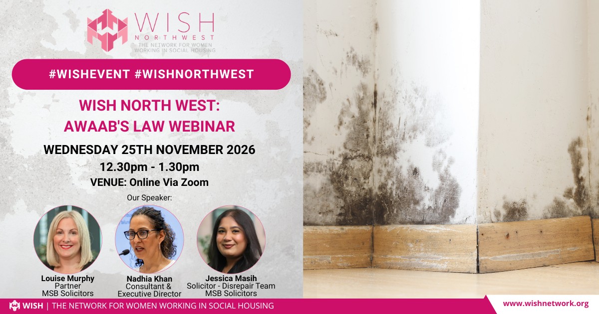 WISH North West Event: Awaabs Law Webinar