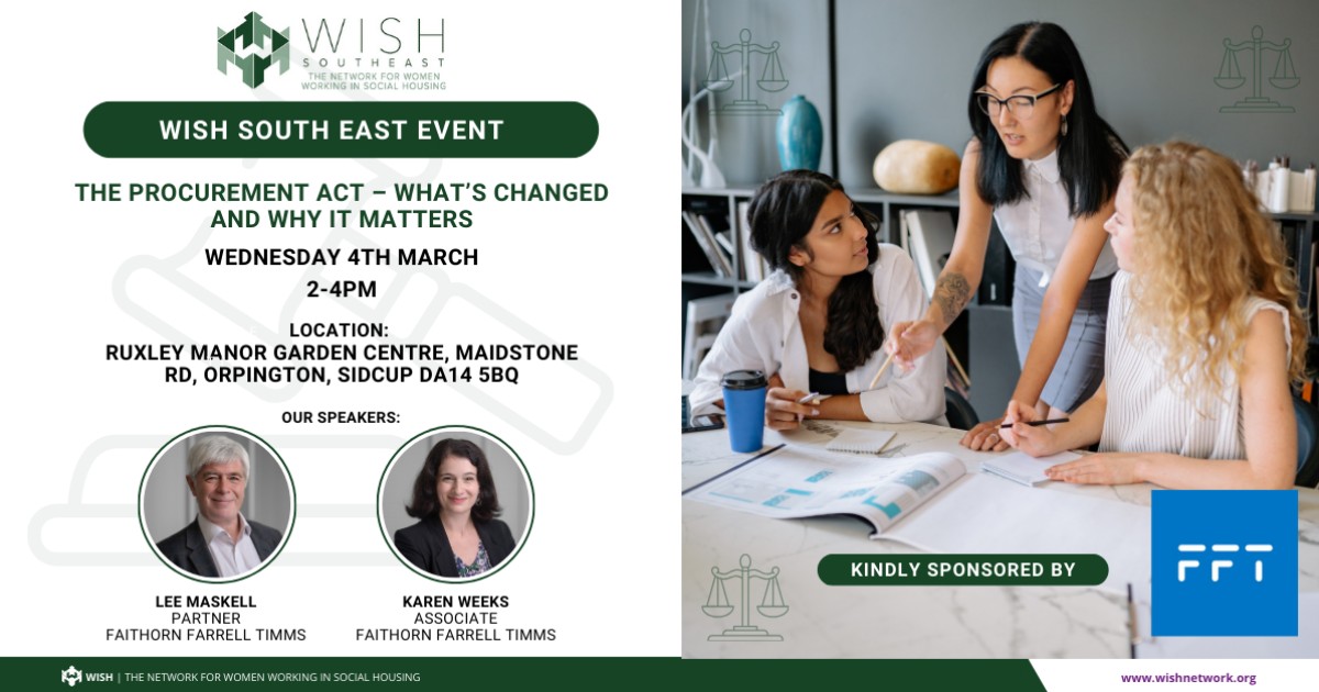 WISH South East: The Procurement Act 2026 - What’s Changed and Why It Matters